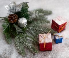 Зимний букет и рождественские композиции
